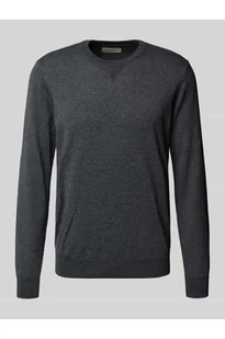 Sweter z dzianiny z okrągłym dekoltem model Bruton - Blend - Swetry męskie - miniaturka - grafika 1