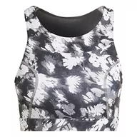 Biustonosze - adidas Kobiety Lekkie wsparcie sportowe stanik, Black/White, XXL - miniaturka - grafika 1