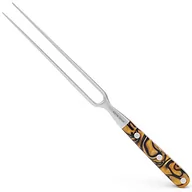 Przybory do gotowania - Giesser Od 1776 roku - Made in Germany - widelec do krojenia 21 cm Spicy Orange, PremiumCut Fork No 1, widelec do mięsa, akryl, egzotyczny, nierdzewny, niemiecki nóż do grilla, ostry, 1940 s 21 tak - miniaturka - grafika 1