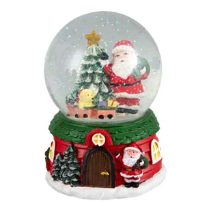 Kula śnieżna Święty Mikołaj 14,5 cm - Ozdoby bożonarodzeniowe - miniaturka - grafika 1