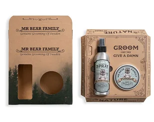 Mr Bear Family Kit Spray and Pomade Springwood (200+100ml) - Zestawy kosmetyków męskich - miniaturka - grafika 2