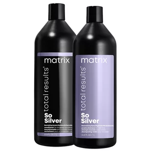 Matrix So Silver, zestaw XL do włosów platynowych, szampon + odżywka - Zestawy kosmetyków damskich - miniaturka - grafika 1
