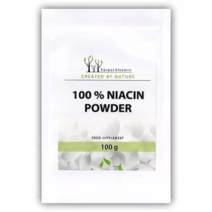 FOREST VITAMIN 100% Niacin Powder 100g - Witaminy i minerały dla sportowców - miniaturka - grafika 1