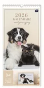 Kalendarze - Kalendarz 2026 motywacyjny 22x46cm Zwierzaki - kalendarz - miniaturka - grafika 1
