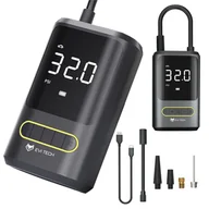 Sprężarki i kompresory - Bezprzewodowa Pompka Elektryczna Samochodowa Rowerowa Kompresor + POWERBANK - miniaturka - grafika 1