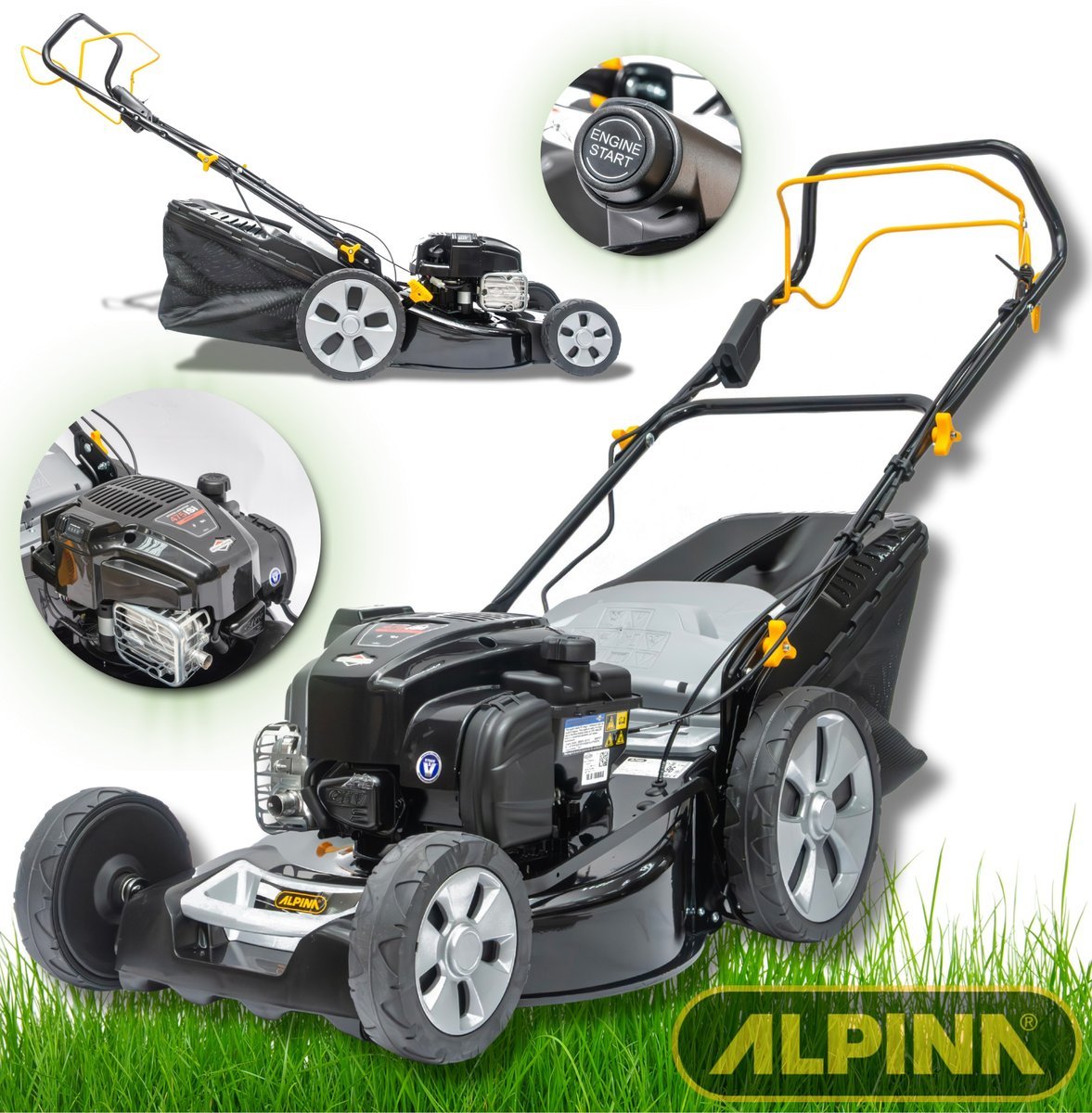 Stiga Kosiarka Spalinowa z Napędem Alpina 46 cm Silnik Briggs & Stratton