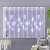 Firany - Firanka gotowa żakardowa Apollonia A129 300x175 cm biała - 300 cm 175 cm - miniaturka - grafika 1