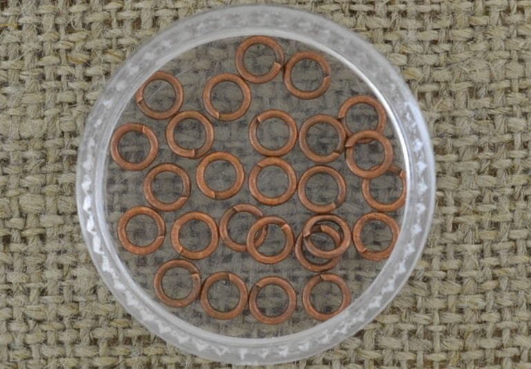 [-01008] Ogniwka otwarte 4mm miedziane 200szt