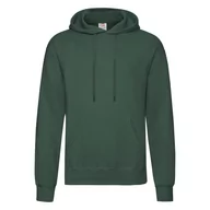 Bluzy męskie - Bluza męska z kapturem Hooded Sweat Fruit of the Loom - Butelkowy zielony XXL - miniaturka - grafika 1