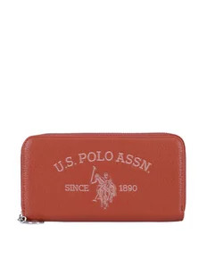 U.S. Polo Assn. Duży Portfel Damski WIUXT8413WVP Pomarańczowy - Portfele - miniaturka - grafika 1