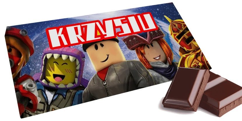 Czekolada ROBLOX - Słodki prezent na Twoje imię Personalizowana