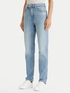 Spodnie damskie - Calvin Klein Jeans Jeansy LV047F670G Niebieski Mom Fit - miniaturka - grafika 1