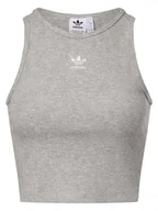 Bluzki damskie - adidas Originals Top damski Kobiety Bawełna szary marmurkowy, S - miniaturka - grafika 1