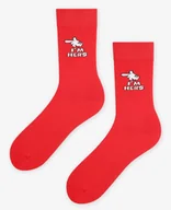 Skarpetki męskie - SKARPETY MARILYN MEN IM HERS (kolor czerwony, rozmiar 41-45) - miniaturka - grafika 1