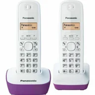 Telefony stacjonarne - Panasonic Telefon Bezprzewodowy KX-TG1612FRF Fioletowy - miniaturka - grafika 1