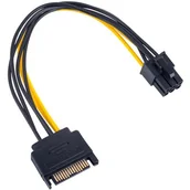 Kable komputerowe i do monitorów - AKYGA ADAPTER SATA M / PCI-EXPRESS 6-PIN F AK-CA-30 (KABAKGZAW0014 [5273311]) - miniaturka - grafika 1