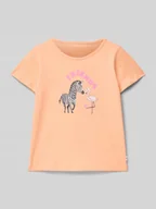 Koszulki dla dziewczynek - T-shirt o kroju regular fit z czystej bawełny - miniaturka - grafika 1