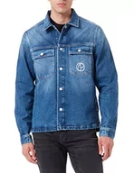 Kurtki męskie - Pepe Jeans Męska kurtka Bailey Reclaim Denim, Denim, XXL - miniaturka - grafika 1