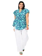 Bluzki damskie - Aller Simplement Bluzka w kolorze niebiesko-turkusowym - miniaturka - grafika 1