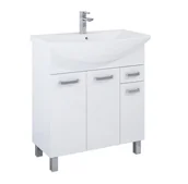 Szafki łazienkowe - Szafka łazienkowa z umywalką Elita Sunn 75 cm biały połysk RE169193008060 - miniaturka - grafika 1