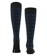 Skarpetki męskie - Burlington Mężczyźni Podkolanówki Leyton M KH Wełna długie z wzorem 1 Para, Szary (Anthracite Melange 3080), 40-46 - miniaturka - grafika 1
