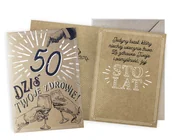 Kartki okolicznościowe i zaproszenia - Karnet Urodziny vintage 50 - Kukartka - miniaturka - grafika 1