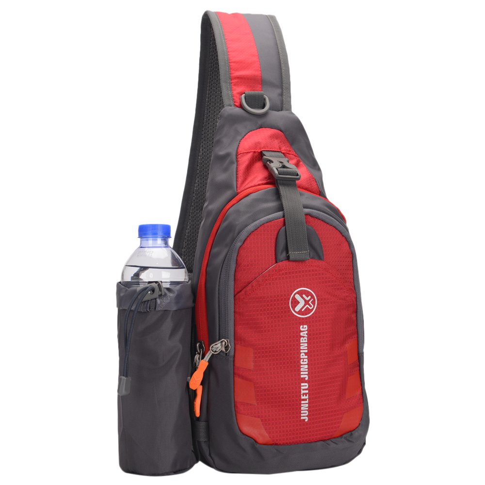 Torba na ramię Torba na klatkę piersiową Torba męska Torba na klatkę piersiową Torba na ramię z butelką wody Outdoor Sling Torba na ramię Plecak Wodoodporna torba na ramię Torba na ramię Torba kurierska