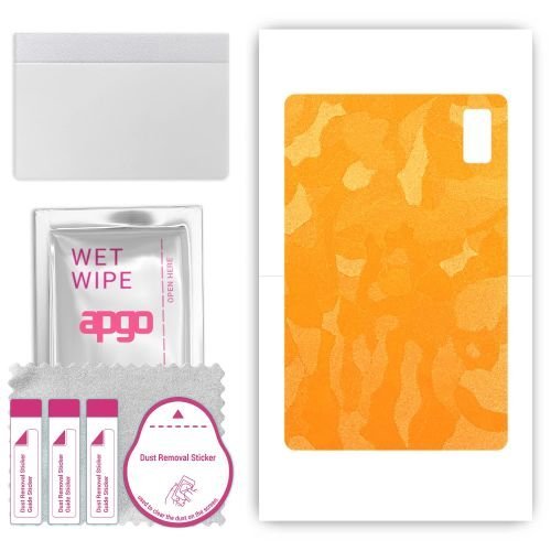 folia naklejka skórka strukturalna na TYŁ do HTC A101 - Moro Camo Żółty - apgo SKINS