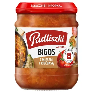 Pudliszki Bigos z mięsem i kiełbasą 450 g - Szybkie dania obiadowe - miniaturka - grafika 1