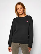Bluzy damskie - Levi's Bluza Standard Crewneck 24688-0006 Czarny Relaxed Fit - miniaturka - grafika 1