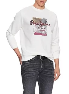 Pepe Jeans Męska bluza Melbourne, biała (biała), XXL, Biały (nie biały), XXL - Bluzy męskie - miniaturka - grafika 1