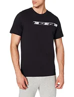 Koszulki męskie - NIKE Męska M NSW Repeat SS Top T-Shirt, czarny/biały, S - miniaturka - grafika 1