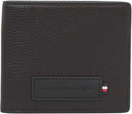 Tommy Hilfiger Męski portfel TH Premium Mini CC AM0AM13031 Bifold, czarny (czarny), jeden rozmiar, czarny (czarny), rozmiar uniwersalny
