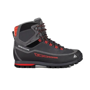Buty trekkingowe Męskie Bergson Kinyetti Mid Stx Dark Grey/Red 45 - Buty trekkingowe męskie - miniaturka - grafika 1