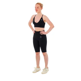 Damski zestaw sportowy Xtreme - krótkie legginsy + biustonosz sportowy - Czarny - Spodnie sportowe damskie - miniaturka - grafika 1