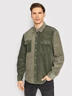 Koszule męskie - Brixton Koszula Bowery Corduroy 01264 Zielony Standard Fit - miniaturka - grafika 1