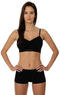 Brubeck Biustonosz Comfort Cotton czarny r. 70A BR00012A - Bielizna sportowa damska - miniaturka - grafika 1