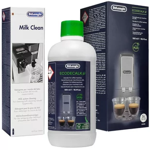 Delonghi Odkamieniacz do ekspresów Ecodecalk 500 ml + płyn do obiegu mleka - Akcesoria i części do ekspresów do kawy - miniaturka - grafika 1