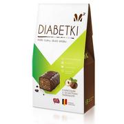 Bombonierki i czekoladki - M2 Czekoladki orzech laskowy i włoski Diabetki, 100g - miniaturka - grafika 1