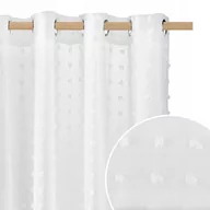 Firany - Firana gotowa do salonu 350x230 Firanki białe C - miniaturka - grafika 1