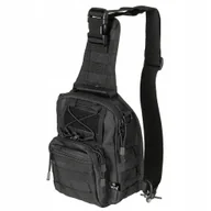 Torebki damskie - Torba turystyczna podróżna plecak na ramię Mfh Shoulder Bag Molle czarna - miniaturka - grafika 1