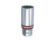 Klucze i nasadki - KING TONY Nasadka długa 323028S, 12-kątna, 3/8", 7/8"x63 mm - miniaturka - grafika 1