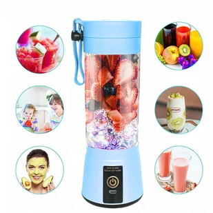 CoolStaff Blender Przenośny Bezprzewodowy Niebieski - Blendery kielichowe - miniaturka - grafika 1