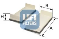 Filtry kabinowe - Filtr, wentylacja przestrzeni pasażerskiej UFI Filtry 53.068.00 - miniaturka - grafika 1