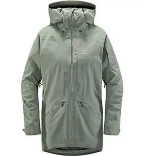 Kurtki damskie - Haglöfs Damska kurtka narciarska Niva Insulated Parka wodoszczelna, wiatroszczelna, oddychająca, ogrzewająca zielony (Agave Green) XS 603659 - grafika 1