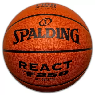 Piłka do koszykówki męska Spalding React TF-250 Indoor Outdoor rozmiar 7 - Koszykówka - miniaturka - grafika 1