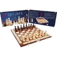 Gry planszowe - Piękne Szachy drewniane LEGATE. Świąteczne opakowanie idealne na prezent - miniaturka - grafika 1