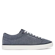 Trampki męskie - Tenisówki Tommy Hilfiger Th Hi Vulc Core Low Chambray FM0FM05818 Niebieski - miniaturka - grafika 1