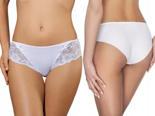 Ewana 023 Klasyczne Figi z Mikrofibry Biały M - Bielizna nocna - miniaturka - grafika 1