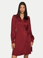 Sukienki - Vila Sukienka koktajlowa Enna 14084510 Bordowy Regular Fit - miniaturka - grafika 1
